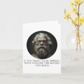 Socrates citeert over hoe je fout kunt zijn - Oudg Kaart (Gele Bloem)