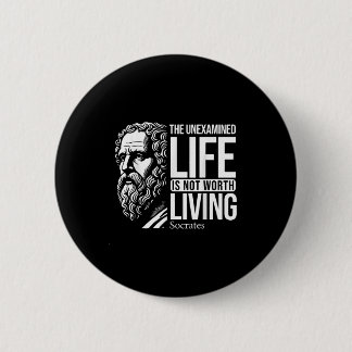 Socrates citeert wijze filosofen ronde button 5,7 cm