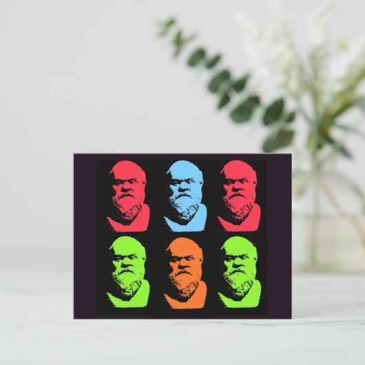 Socrates Collage Briefkaart (Staand voorkant)
