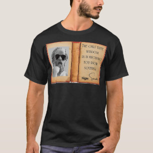 Socrates-definitie van de ware wijsheid t-shirt