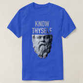 Socrates Delphi Orcale kent Thyself Philosophy Gif T-shirt (Design voorkant)