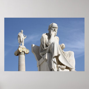 Socrates en Apollo-Poster Poster