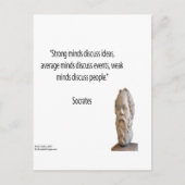Socrates en beroemde "Minds"-offerte Briefkaart (Voorkant)