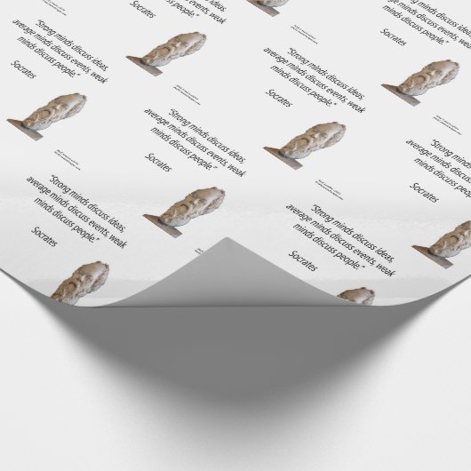 Socrates en beroemde "Minds"-offerte Cadeaupapier (Hoek)