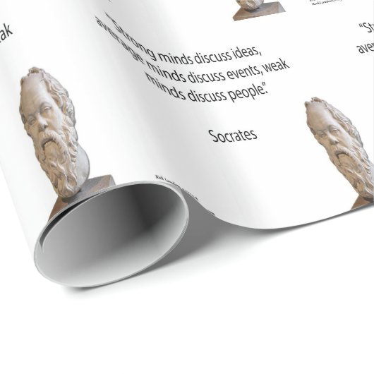 Socrates en beroemde "Minds"-offerte Cadeaupapier (Rol Hoek)