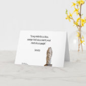 Socrates en beroemde "Minds"-offerte Kaart (Gele Bloem)