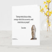 Socrates en beroemde "Minds"-offerte Kaart (Gele Bloem)