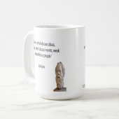 Socrates en beroemde "Minds"-offerte Koffiemok (Voorkant links)