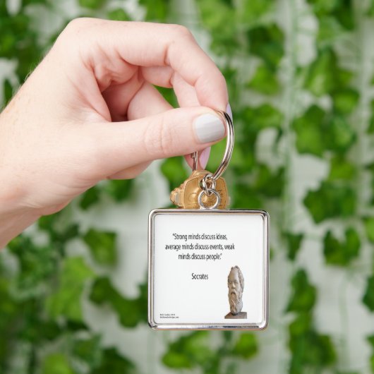Socrates en beroemde "Minds"-offerte Sleutelhanger (Hand)