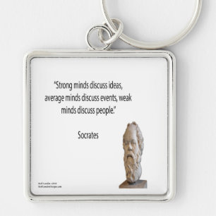 Socrates en beroemde "Minds"-offerte Sleutelhanger