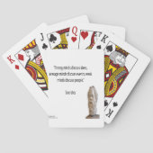 Socrates en beroemde "Minds"-offerte Speelkaarten (Achterkant)