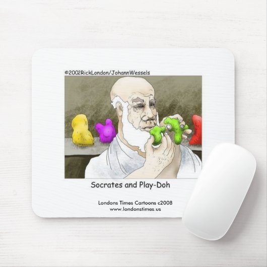 Socrates en Play-Doh Funny-Muismat Muismat (Met muis)