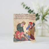 Socrates en zijn studenten briefkaart (Staand voorkant)