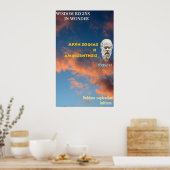 Socrates famous quote - Wisdom begins in wonder Poster (Keuken)