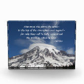 Socrates filosofische citaat Mount Rainier Fotoblokken (Voorkant)