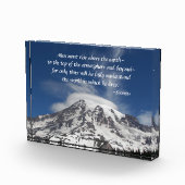 Socrates filosofische citaat Mount Rainier Fotoblokken (Rechts)