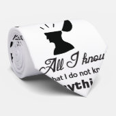 Socrates grappige citaat stropdas (Opgerold)