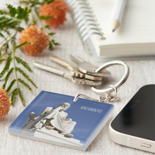 Socrates Griekenland Sleutelhanger (Voorkant Rechts)