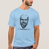 Socrates "Het niet onderzochte leven" T-shirt (Voorkant)