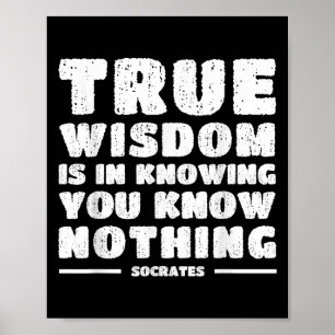 Socrates' inspirerende stoïcijnse citaat stoïcisme poster