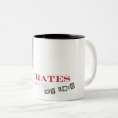 Socrates is mijn held tweekleurige koffiemok (Voorkant rechts)