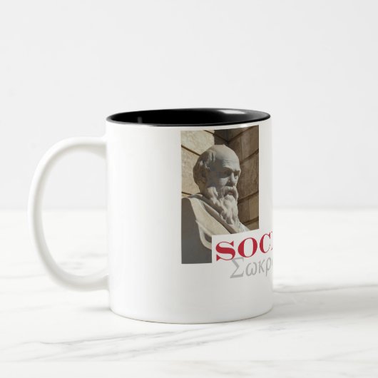 Socrates is mijn held tweekleurige koffiemok (Links)