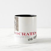 Socrates is mijn held tweekleurige koffiemok (Center)