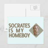 Socrates is mijn Homeboy Briefkaart (Voorkant / Achterkant)