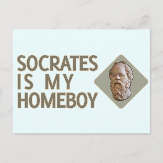 Socrates is mijn Homeboy Briefkaart (Voorkant)