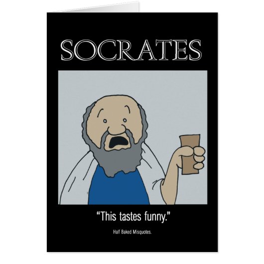 Socrates Kaart - Grappige kaart (Voorkant)