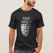 Socrates Ken Uzelf Oracle van Delphi T Shirt (Voorkant)