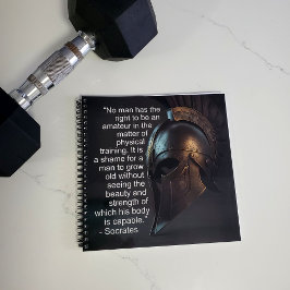Socrates Lichamelijke Opleiding Quote Notitieboek