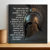 Socrates Lichamelijke Opleiding Quote Notitieboek