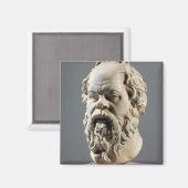SOCRATES, marmerkop, kopie van een brons van de Magneet (Voorkant / Achterkant)
