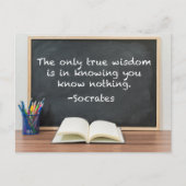 Socrates op Ware Wijsheid Filosofie Citaat Briefkaart (Voorkant)