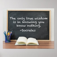 Socrates op Ware Wijsheid Filosofie Citaat