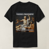 Socrates Philosophy Lecture Notes T-shirt (Design voorkant)