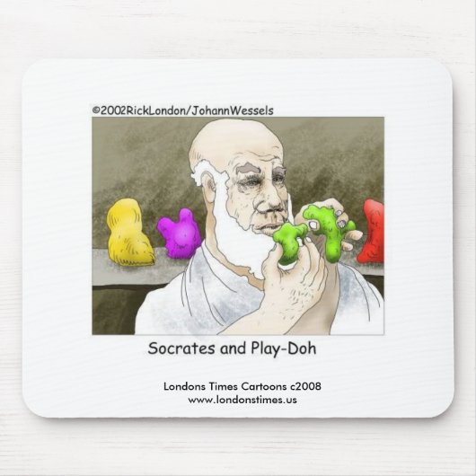Socrates & Play-Doh Grappige Muismat (Voorkant)
