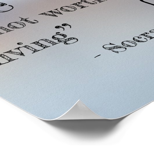 SOCRATES' Poster van het citaat "Niet-onderzocht L (Hoek)