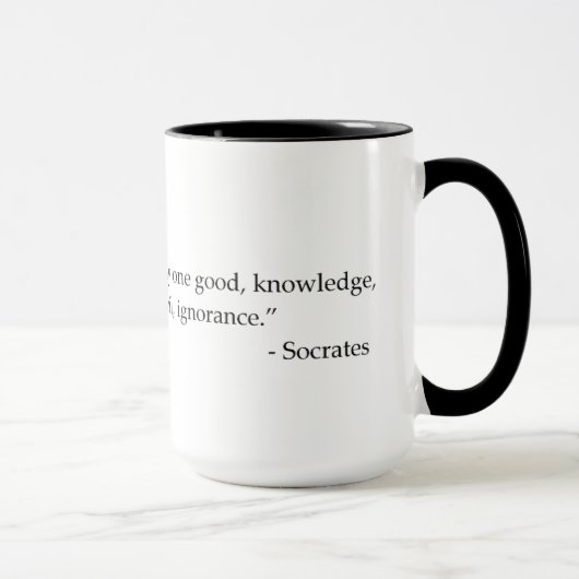 Socrates Quotable Quote Philosophy Coffee Mok (Rechts)