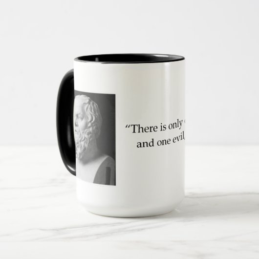 Socrates Quotable Quote Philosophy Coffee Mok (Voorkant links)