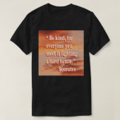 socrates quote 16 t-shirt (Design voorkant)