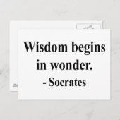 Socrates Quote 1a Briefkaart (Voorkant / Achterkant)