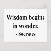 Socrates Quote 1a Briefkaart (Voorkant)