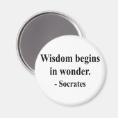 Socrates Quote 1a Magneet (Voorkant / Achterkant)
