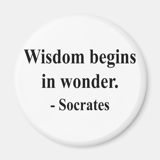 Socrates Quote 1a Magneet (Voorkant)