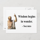 Socrates Quote 1b Briefkaart (Voorkant / Achterkant)