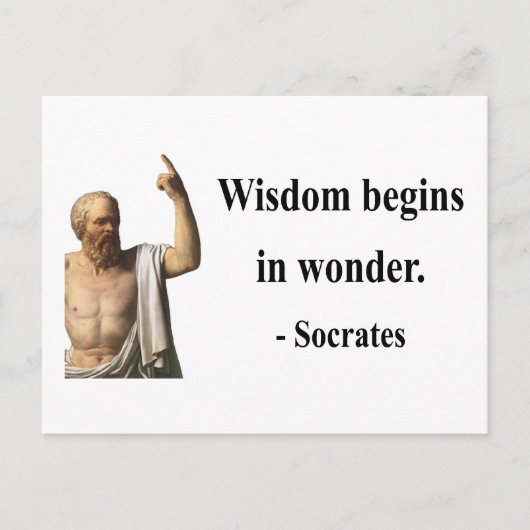 Socrates Quote 1b Briefkaart (Voorkant)