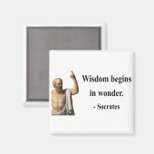 Socrates Quote 1b Magneet (Voorkant / Achterkant)