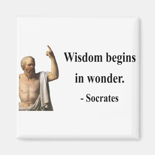 Socrates Quote 1b Magneet (Voorkant)